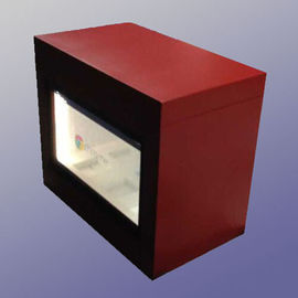 Vetrina LCD trasparente dell'esposizione di pubblicità alta luminanza rossa/bianca