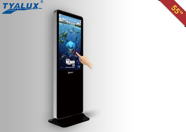 Contrassegno di pubblicità dell'affissione a cristalli liquidi del touch screen del chiosco LED del touch screen di multimedia a 55 pollici
