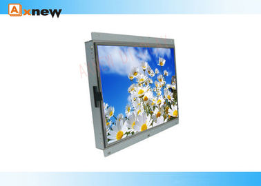 Esposizioni a 15 pollici del chiosco dell'affissione a cristalli liquidi di VGA DVI del monitor LCD industriale su ordinazione del touch screen