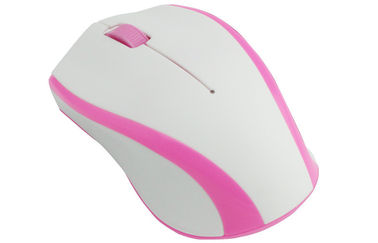 Topo senza fili ottico rosa bianco 2.4GHz del plug and play 3D per il desktop/computer