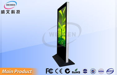 Giocatori LCD di pubblicità del contrassegno di Digital del totem della stazione della metropolitana diritta del pavimento 42" 46" 55" 65"