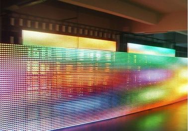 Schermo di visualizzazione di pubblicità all'aperto del LED della tenda di abitudine P31.25 Rgb LED