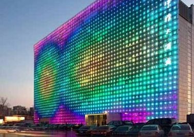 Schermo di visualizzazione di pubblicità all'aperto del LED della tenda di abitudine P31.25 Rgb LED